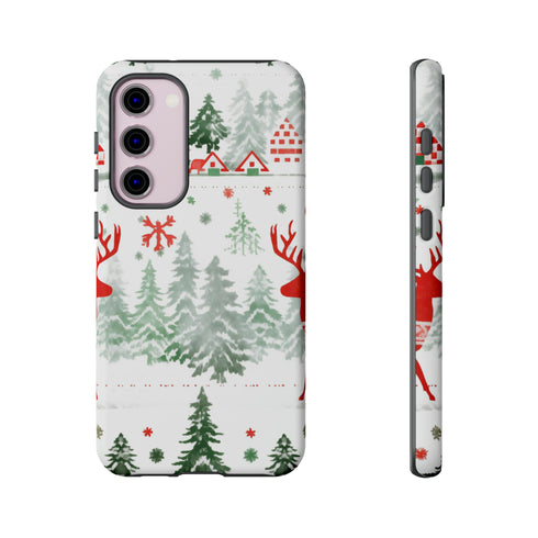 Nordic Christmas Print - Impact Resistant Phone Case Samsung Galaxy S23 Plus Matte